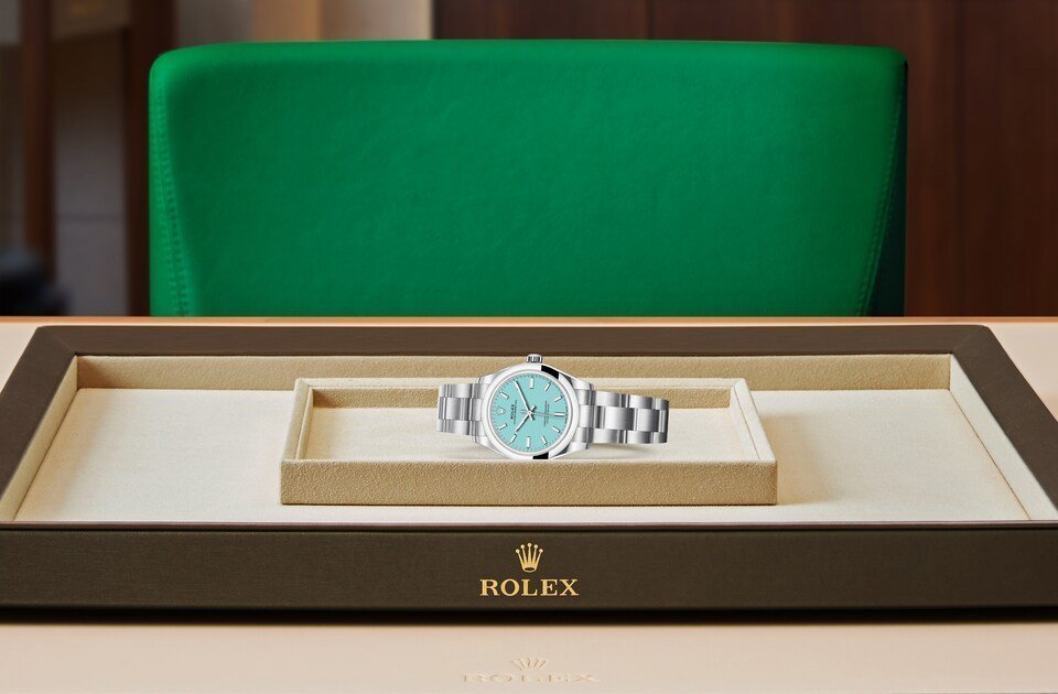 Oyster perpetual sky blue 31mm
