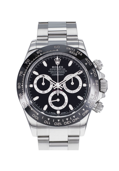 Daytona Silver Black Ceramic Swiss 4130 For Men