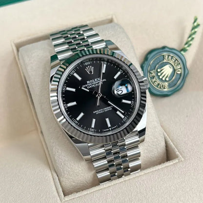 Rolex Datejust Noir Stick Dial Oyster