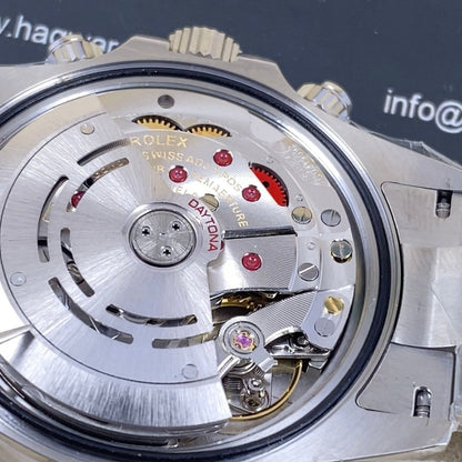 Daytona Silver Black Ceramic Swiss 4130 For Men