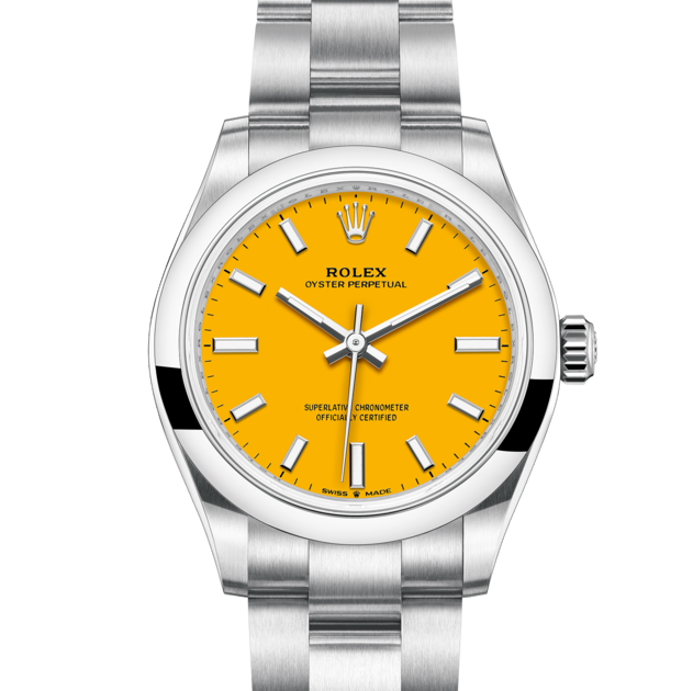 Oyster perpetual yellow 31mm
