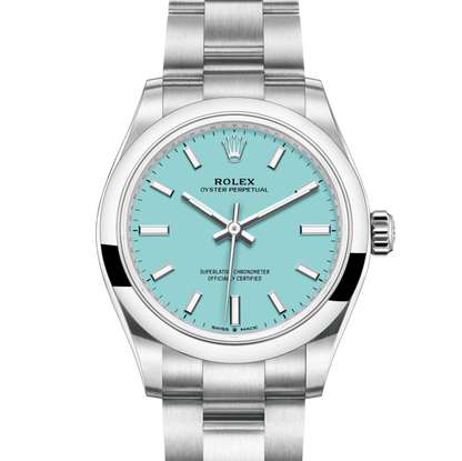 Oyster perpetual sky blue 31mm