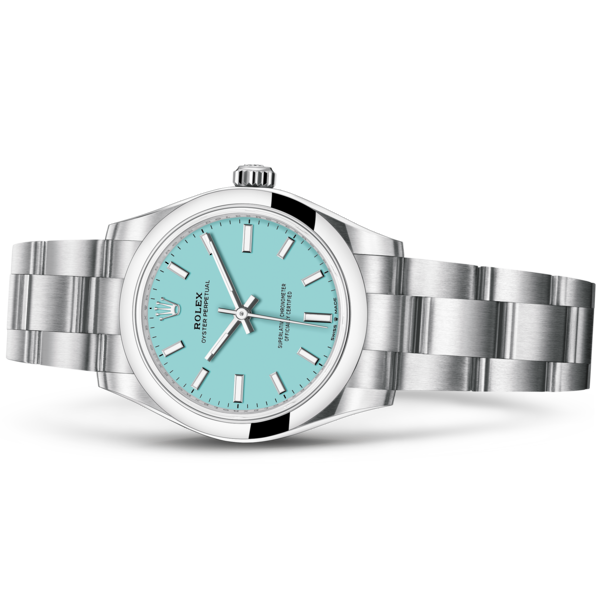 Oyster perpetual sky blue 31mm